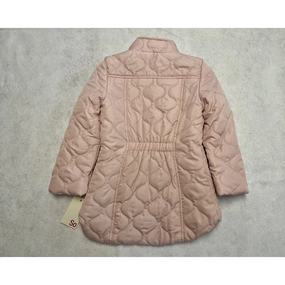 Nw SO Brand Barn Jacket/Coat Size Girls 4/5 Color Lt Pink Quilted lightweight